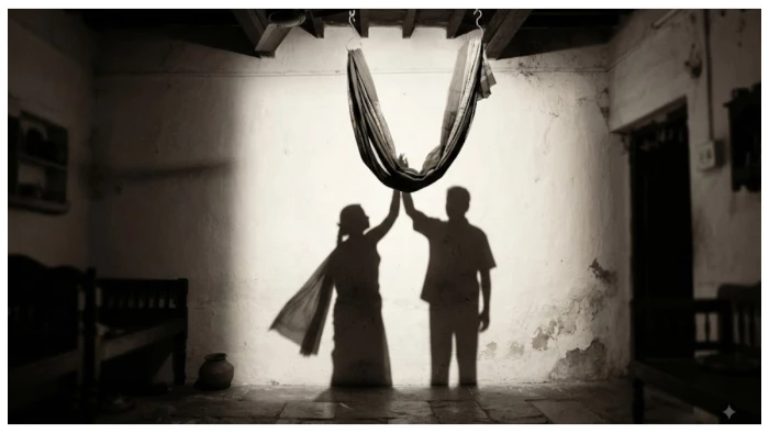 bilaspur-sirgitti-husband-wife-death-sari-noose