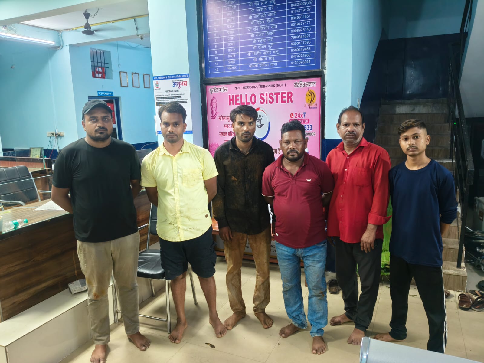 today-raigarh-news-gambling-raid-operation-ankush-6-arrested