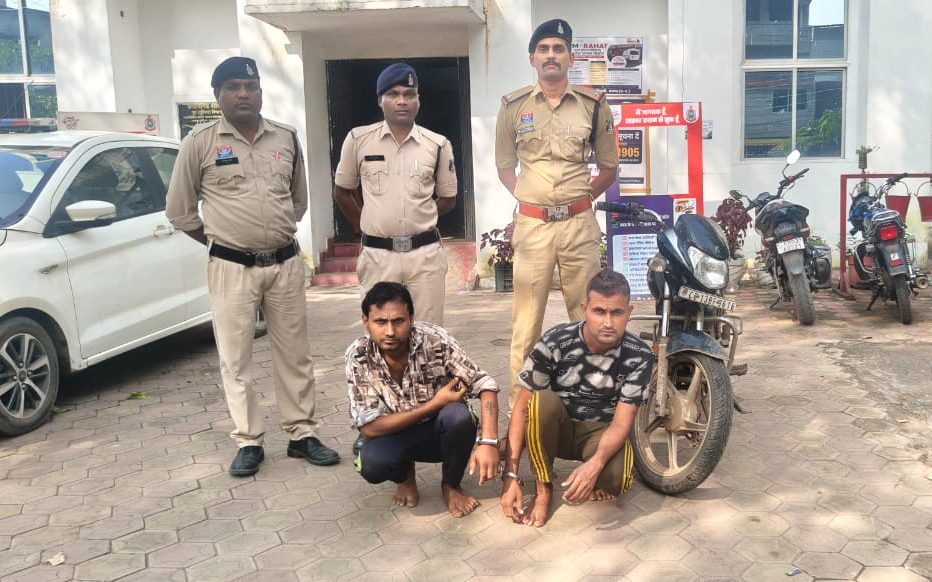 today-raigarh-news-barpara-robbery-two-arrested-bike-recovered