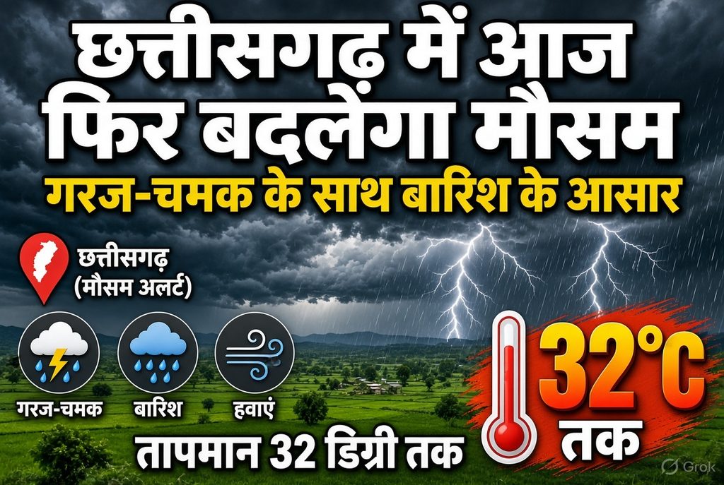 छत्तीसगढ़ मौसम आज