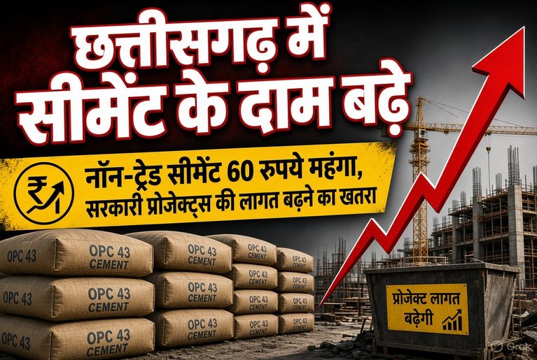today-chhattisgarh-news-cement-price-hike-non-trade-opc