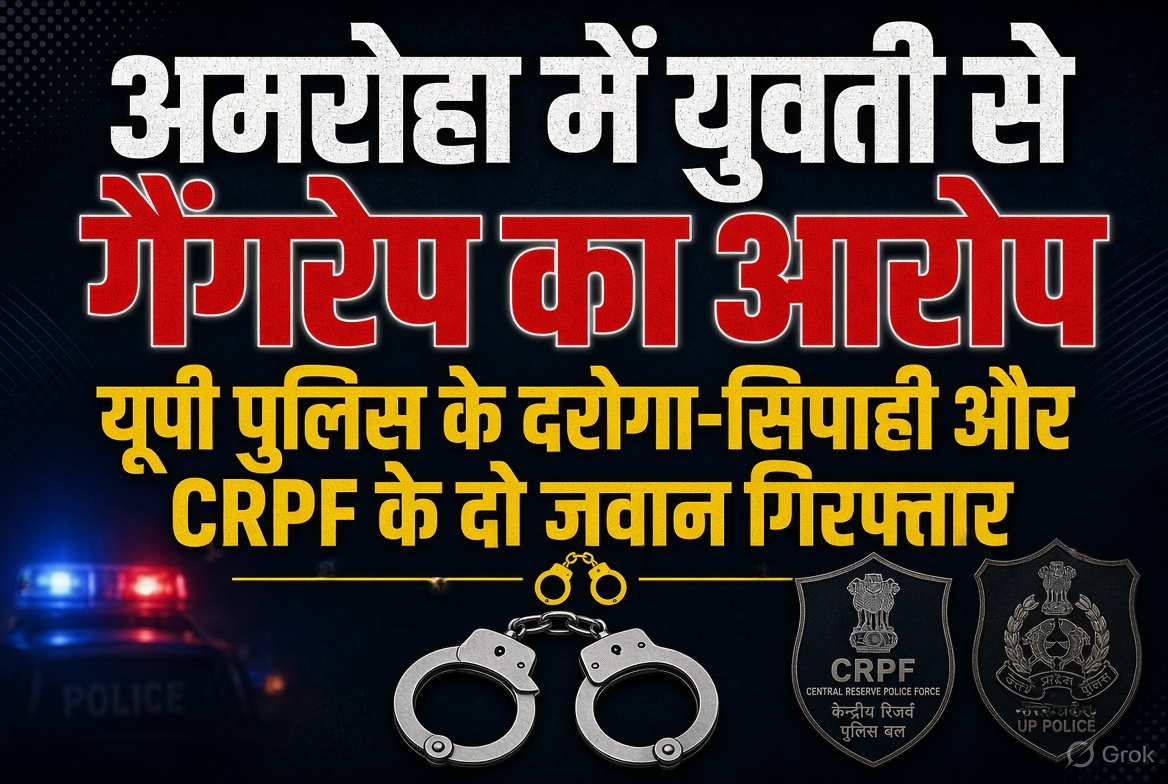 today-amroha-news-gangrape-case-up-police-crpf-arrest