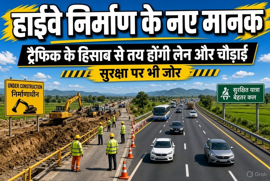 हाईवे निर्माण के नए मानक